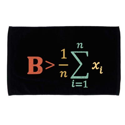 Be Greater Than Average Funny Math Teacher Nerd Microfiber Hand Towel