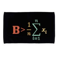 Be Greater Than Average Funny Math Teacher Nerd Microfiber Hand Towel