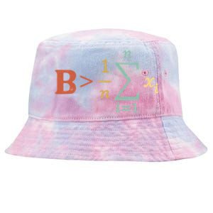 Be Greater Than Average Funny Math Teacher Nerd Tie-Dyed Bucket Hat