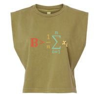 Be Greater Than Average Funny Math Teacher Nerd Garment-Dyed Women's Muscle Tee