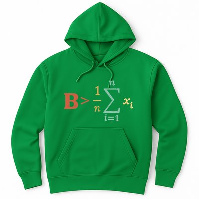 Be Greater Than Average Funny Math Teacher Nerd Hoodie