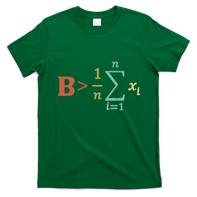 Be Greater Than Average Funny Math Teacher Nerd T-Shirt
