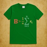 Be Greater Than Average Funny Math Teacher Nerd T-Shirt
