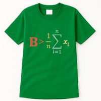 Be Greater Than Average Funny Math Teacher Nerd Tall T-Shirt