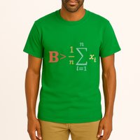 Be Greater Than Average Funny Math Teacher Nerd Tall T-Shirt