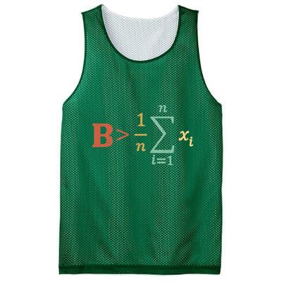 Be Greater Than Average Funny Math Teacher Nerd Mesh Reversible Basketball Jersey Tank