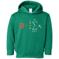 Be Greater Than Average Funny Math Teacher Nerd Toddler Hoodie