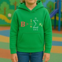 Be Greater Than Average Funny Math Teacher Nerd Kids Hoodie
