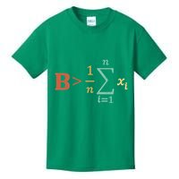 Be Greater Than Average Funny Math Teacher Nerd Kids T-Shirt
