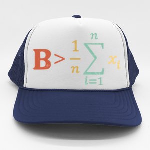 Be Greater Than Average Funny Math Teacher Nerd Trucker Hat