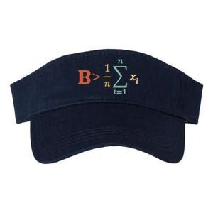 Be Greater Than Average Funny Math Teacher Nerd Valucap Bio-Washed Visor