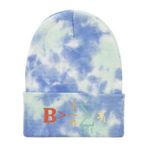 Be Greater Than Average Funny Math Teacher Nerd Tie Dye 12in Knit Beanie