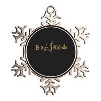 Be Greater Than Average Funny Calculus Metallic Star Ornament