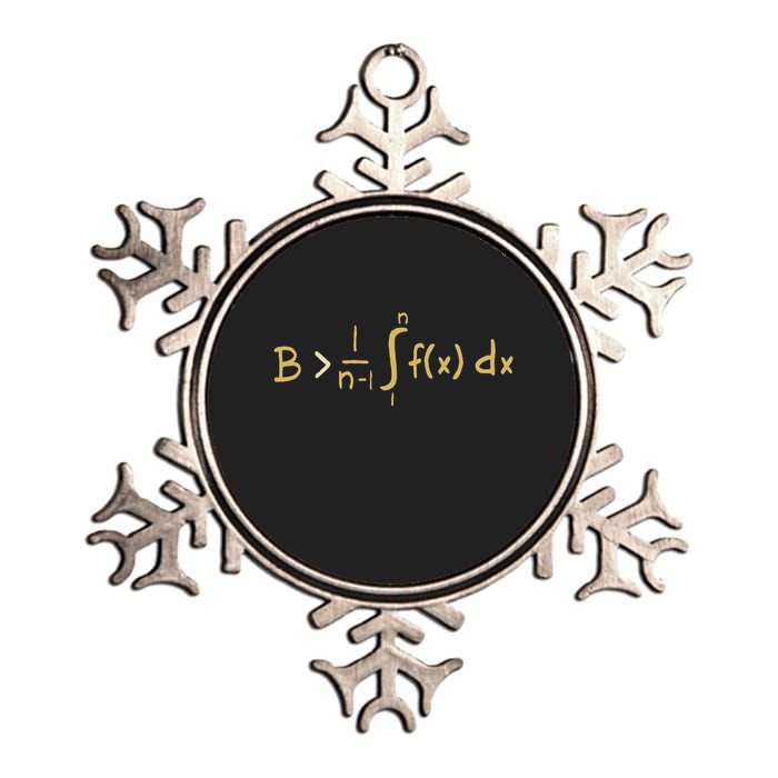 Be Greater Than Average Funny Calculus Metallic Star Ornament