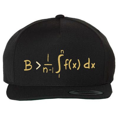 Be Greater Than Average Funny Calculus Wool Snapback Cap