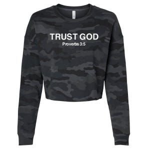 Bryson Gray Trust God Proverbs Cropped Pullover Crew