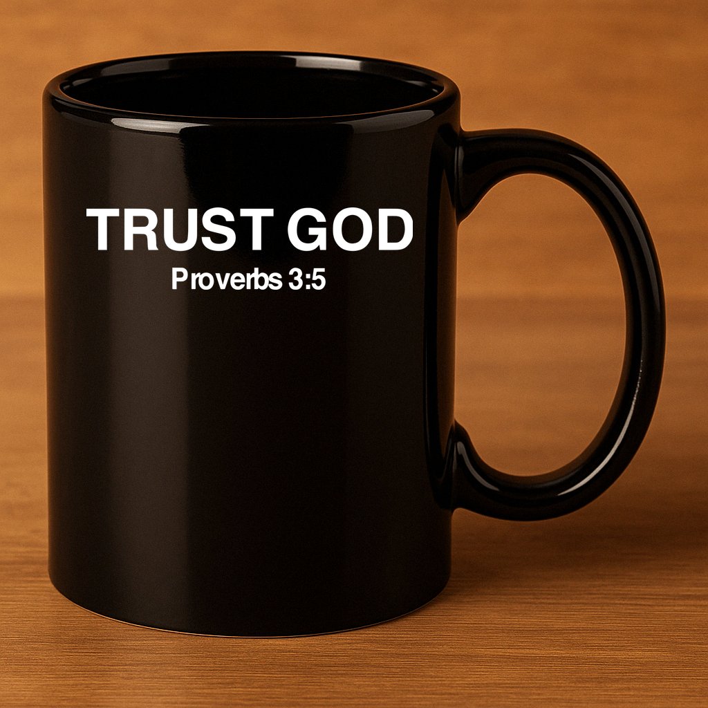 Bryson Gray Trust God Proverbs 11oz C Handle Ceramic Mug