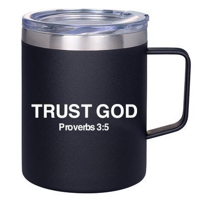 Bryson Gray Trust God Proverbs 12oz Stainless Steel Coffee Mug