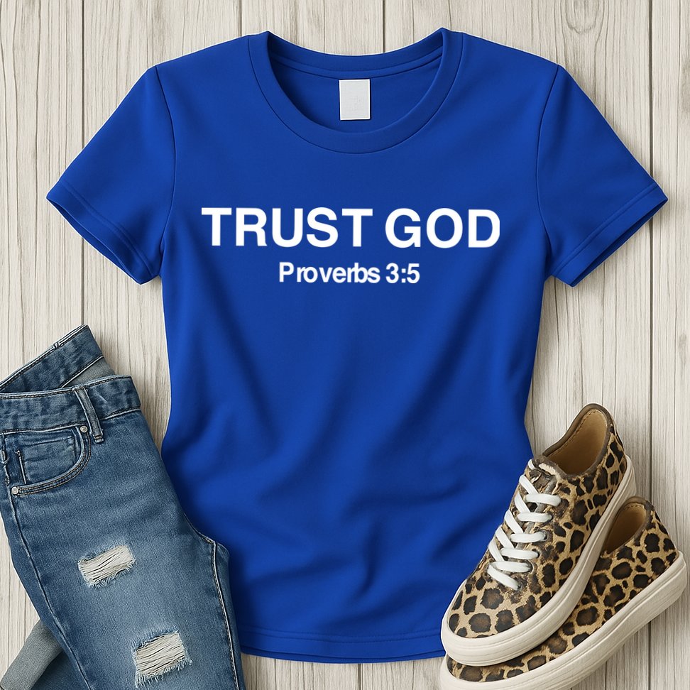 Bryson Gray Trust God Proverbs Womens T-Shirt