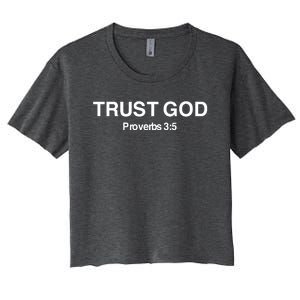 Bryson Gray Trust God Proverbs Women's Crop Top Tee