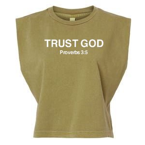 Bryson Gray Trust God Proverbs Garment-Dyed Women's Muscle Tee