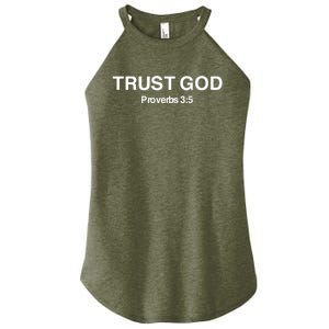 Bryson Gray Trust God Proverbs Women's Perfect Tri Rocker Tank