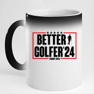 Better Golfer Trump 2024 11oz Black Color Changing Mug