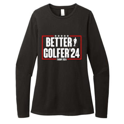 Better Golfer Trump 2024 Womens CVC Long Sleeve Shirt