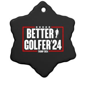 Better Golfer Trump 2024 Ceramic Star Ornament