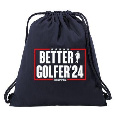 Better Golfer Trump 2024 Drawstring Bag