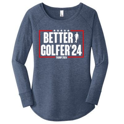 Better Golfer Trump 2024 Women's Perfect Tri Tunic Long Sleeve Shirt