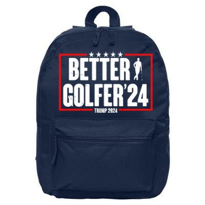 Better Golfer Trump 2024 16 in Basic Backpack