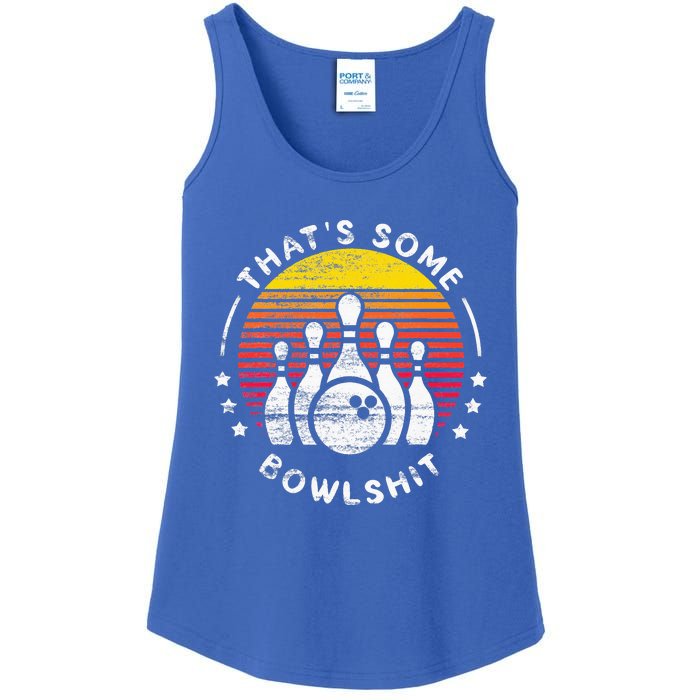 Bowling Gift That's Some Bowlshit Bowl Lover Bowler Ladies Essential Tank