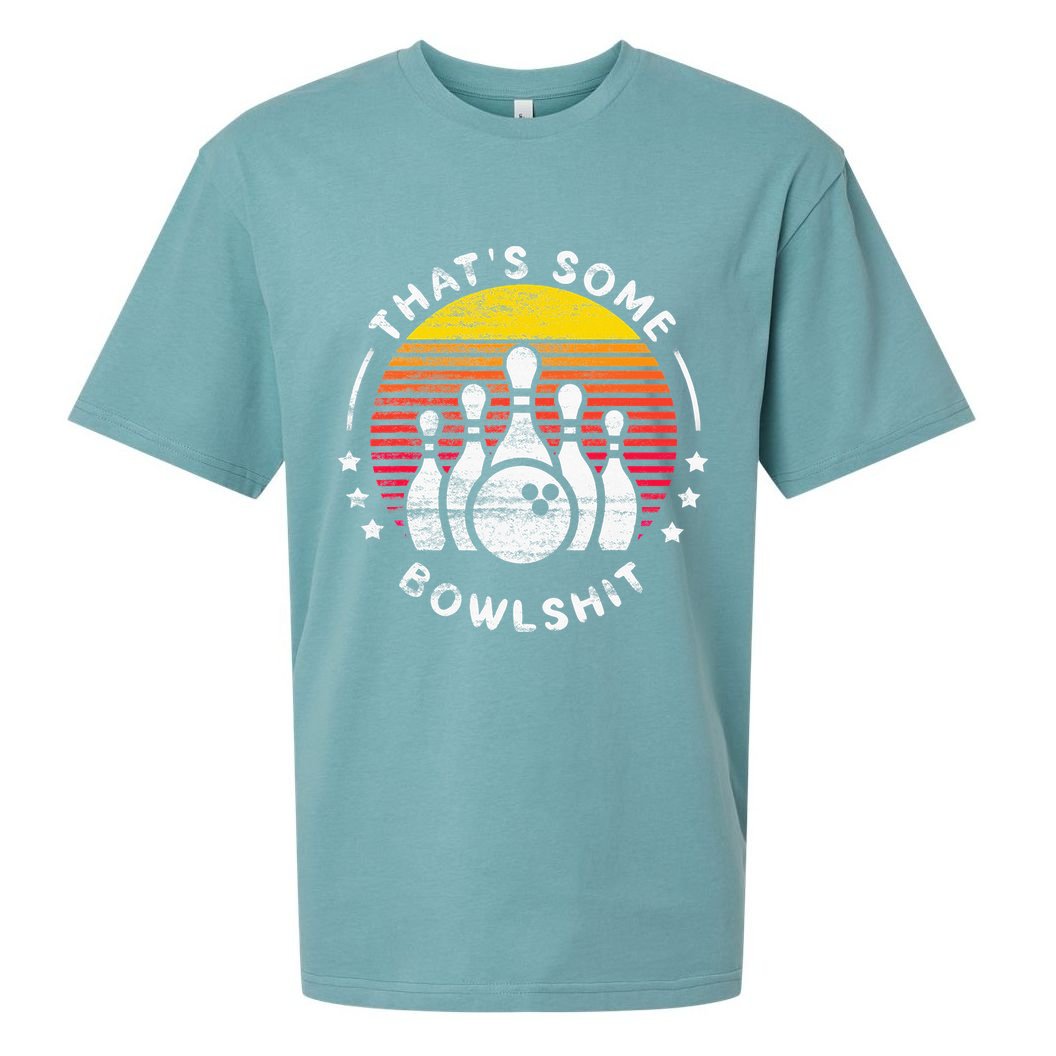 Bowling Gift That's Some Bowlshit Bowl Lover Bowler Sueded Cloud Jersey T-Shirt