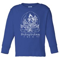 Buddha Green Tara Tra Tibetan Buddhism Vajrayana Meaningful Gift Toddler Long Sleeve Shirt