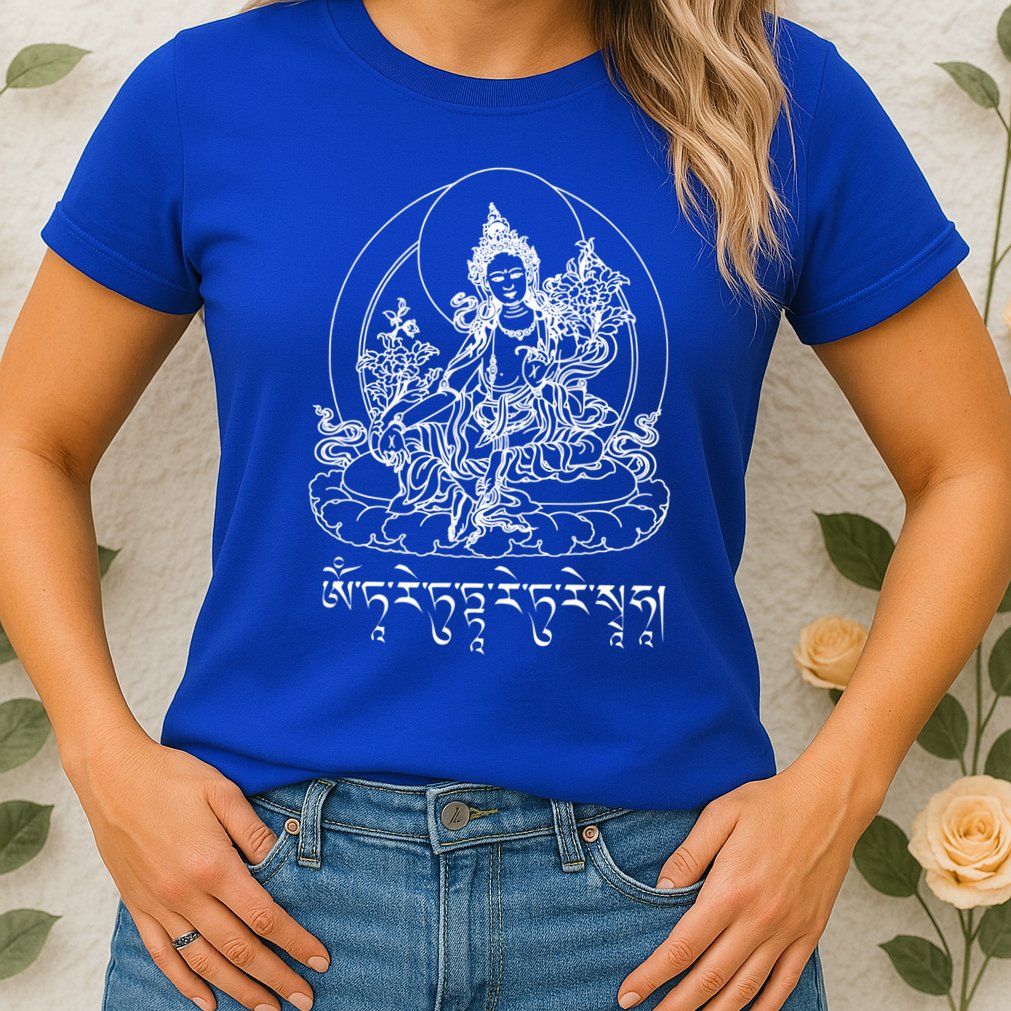 Buddha Green Tara Tra Tibetan Buddhism Vajrayana Meaningful Gift Womens T-Shirt