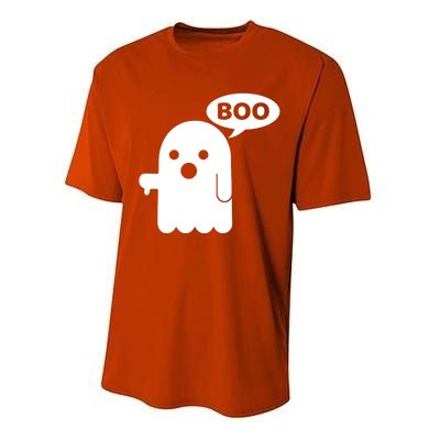 Boo Ghost Thumbs Down Funny Gift Performance Sprint T-Shirt