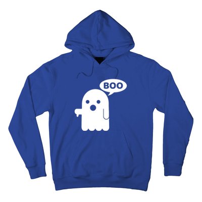 Boo Ghost Thumbs Down Funny Gift Hoodie