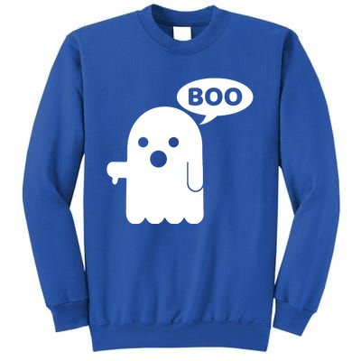 Boo Ghost Thumbs Down Funny Gift Sweatshirt