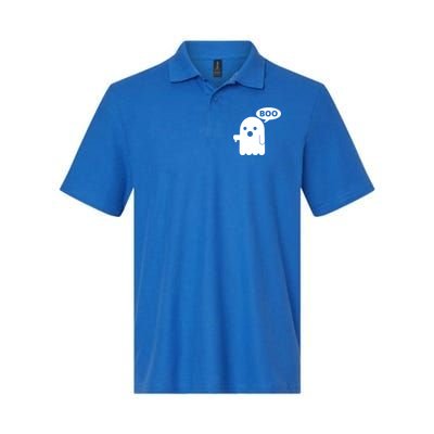 Boo Ghost Thumbs Down Funny Gift Softstyle Adult Sport Polo