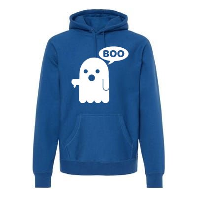 Boo Ghost Thumbs Down Funny Gift Premium Hoodie