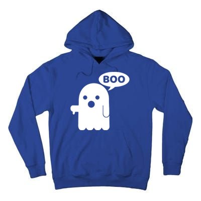 Boo Ghost Thumbs Down Funny Gift Tall Hoodie