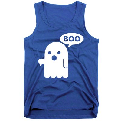 Boo Ghost Thumbs Down Funny Gift Tank Top