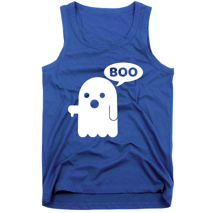 Boo Ghost Thumbs Down Funny Gift Tank Top