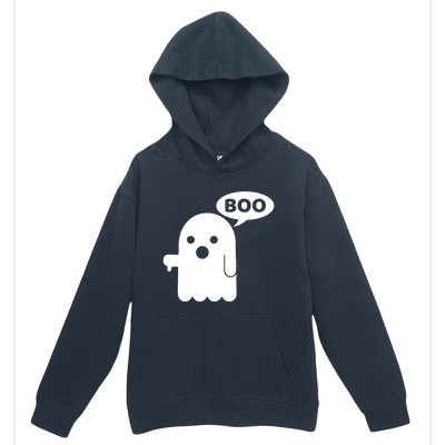 Boo Ghost Thumbs Down Funny Gift Urban Pullover Hoodie