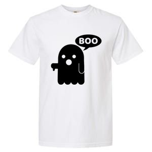 Boo Ghost Thumbs Down Funny Gift Garment-Dyed Heavyweight T-Shirt