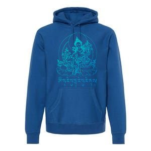 Buddha Green Tara Tra Tibetan Buddhism Vajrayana Meaningful Gift Premium Hoodie