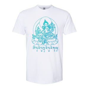 Buddha Green Tara Tra Tibetan Buddhism Vajrayana Meaningful Gift Softstyle CVC T-Shirt