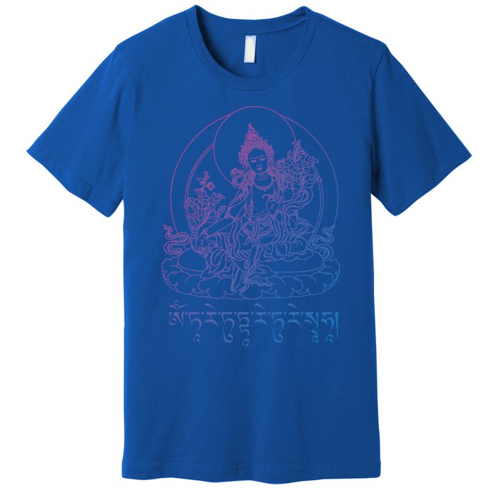 Buddha Green Tara Tra Tibetan Buddhism Vajrayana Meaningful Gift Premium T-Shirt