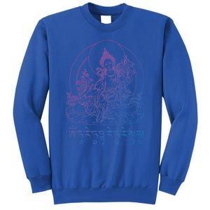 Buddha Green Tara Tra Tibetan Buddhism Vajrayana Meaningful Gift Tall Sweatshirt